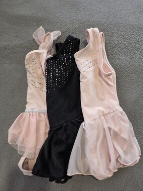 Cat & Jack Pink and Black Ballet Tutu Leotard Set
